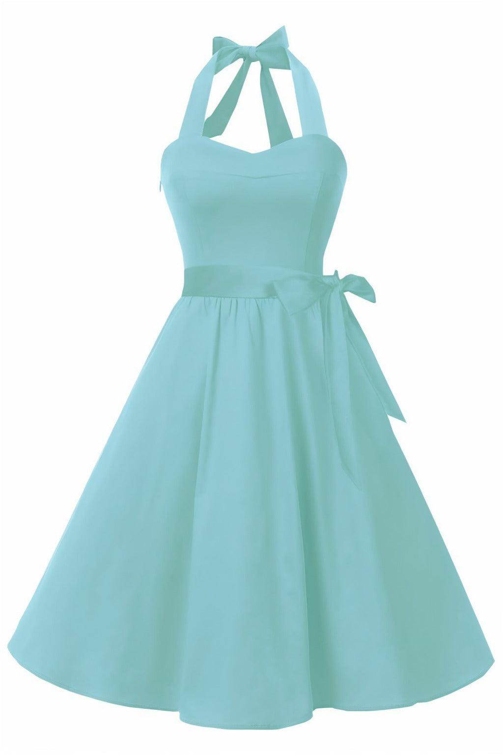 A-Line Knee Length Satin Graduation Dresses CS0559 - COCOMELODY