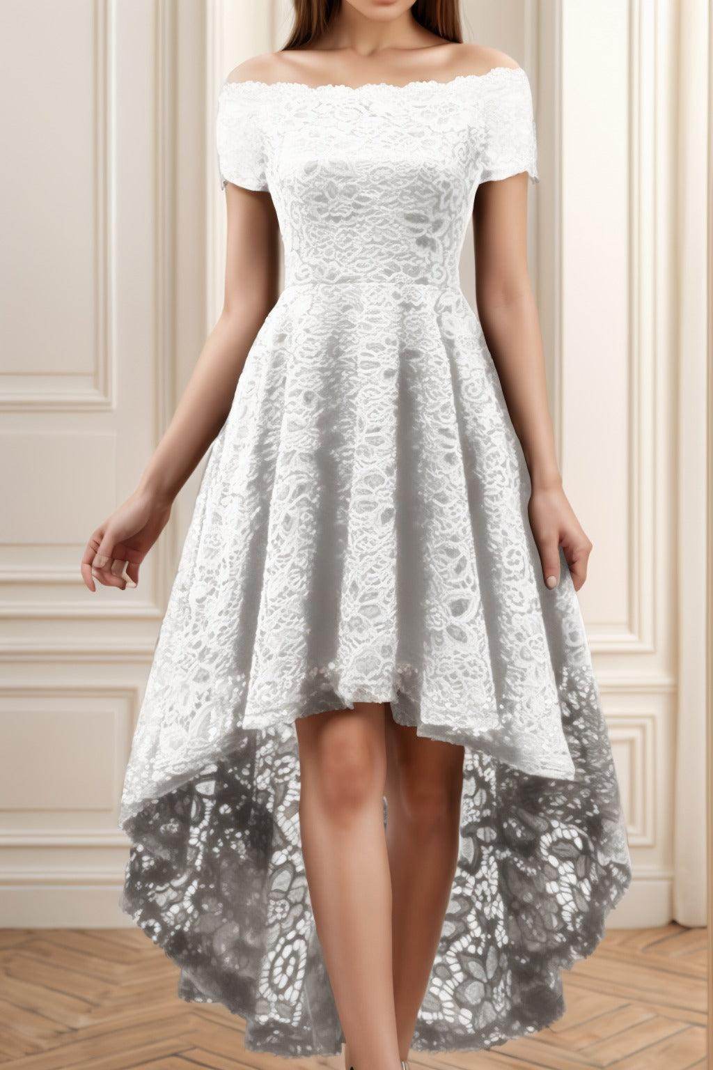 A-Line High-Low Silk-Like Graduation Dresses CS0562 - COCOMELODY