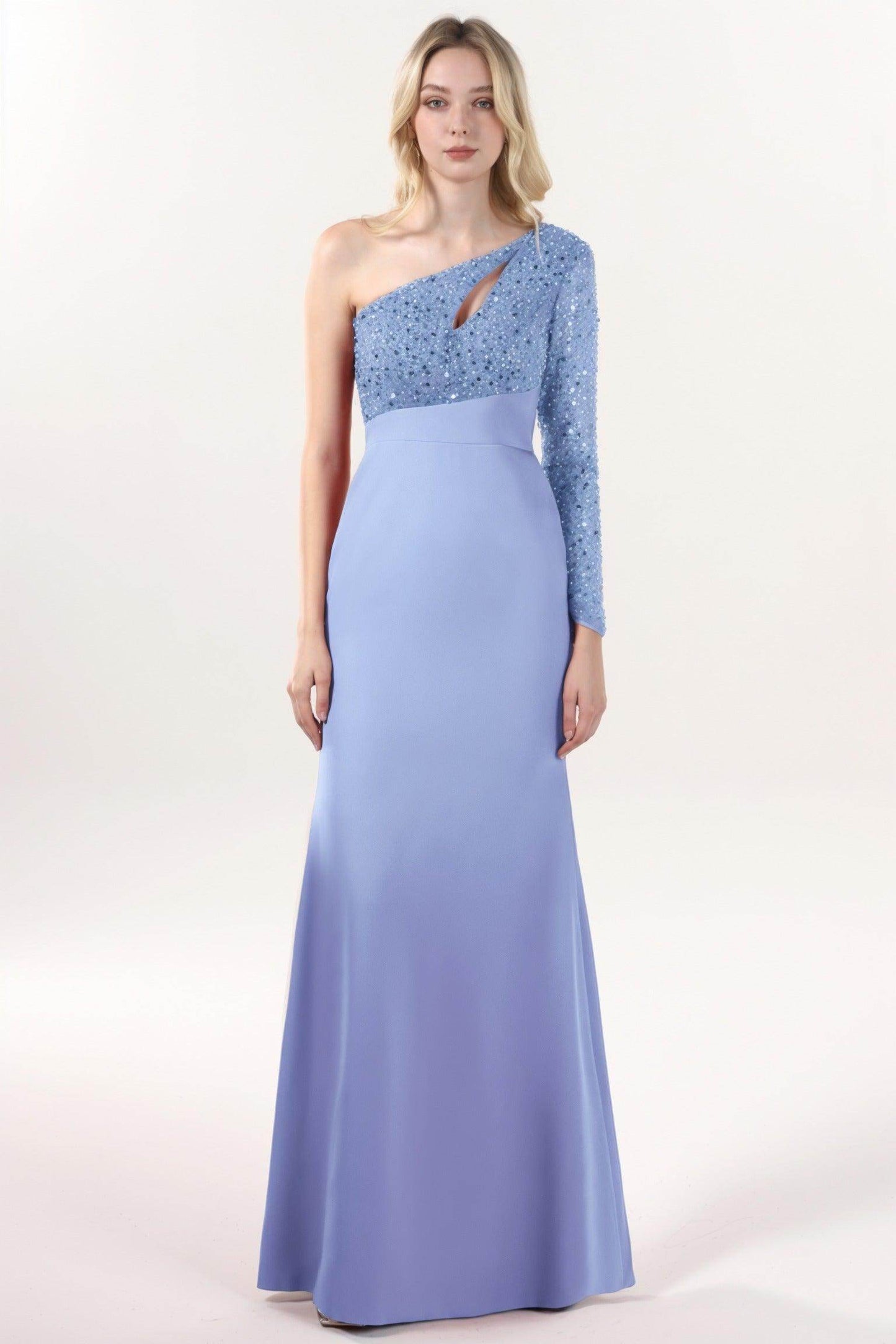 Trumpet-Mermaid Maxi Stretch Crepe Formal Dress CS0587 - COCOMELODY