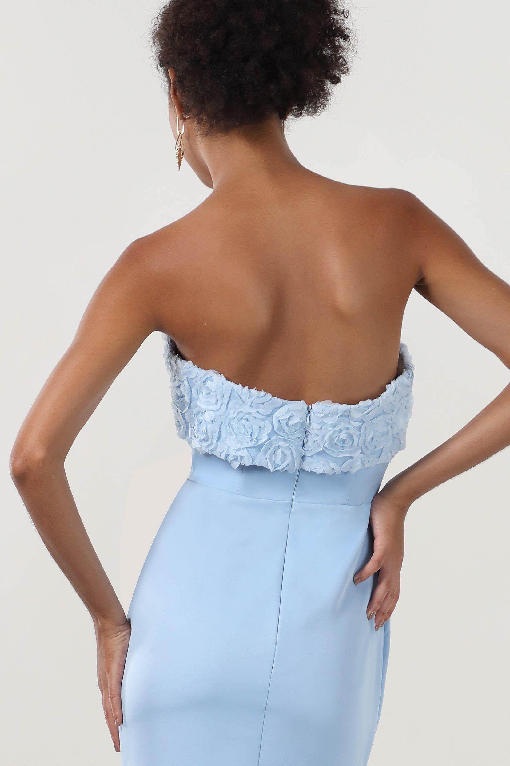 Trumpet-Mermaid Sweep-Brush Train Stretch Crepe Bridesmaid Dress CS0591BM - COCOMELODY