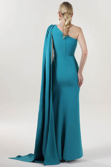 Sheath-Column Maxi Stretch Crepe Formal Dress CS0593 - COCOMELODY