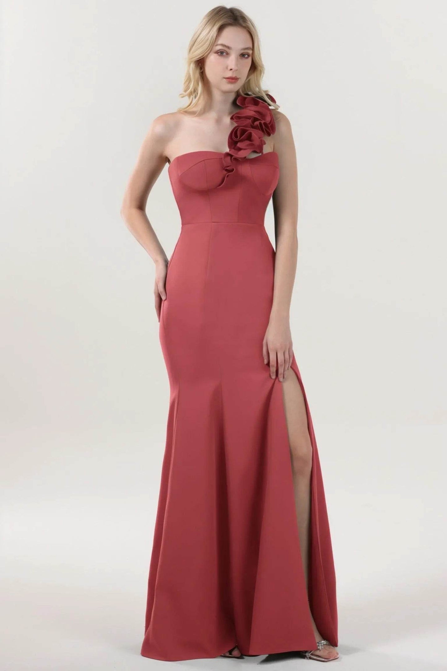 Trumpet-Mermaid Maxi Stretch Crepe Formal Dress CS0596 - COCOMELODY