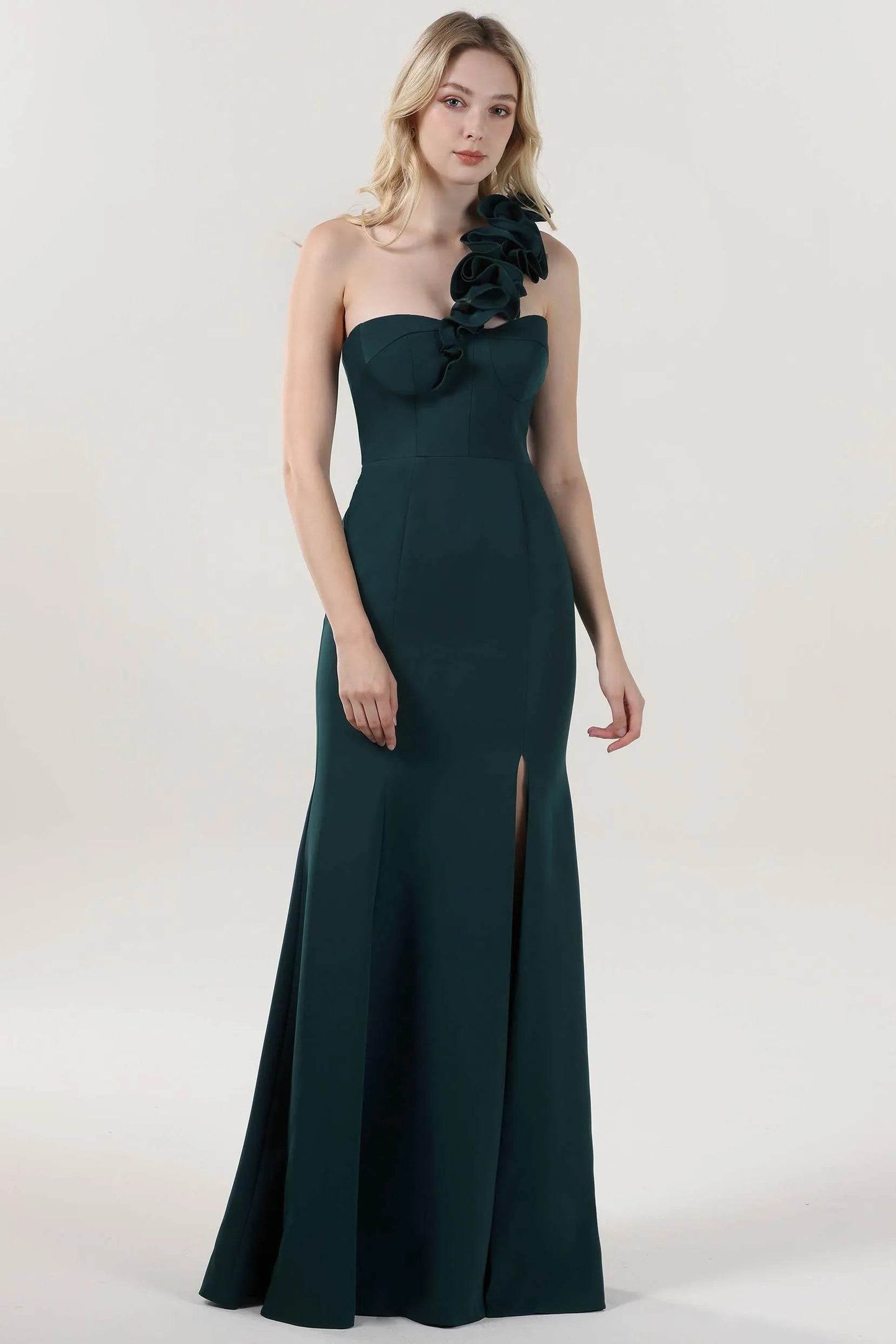 Trumpet-Mermaid Maxi Stretch Crepe Formal Dress CS0596 - COCOMELODY