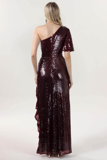 Sheath-Column Maxi Sequined Formal Dress CS0620 - COCOMELODY