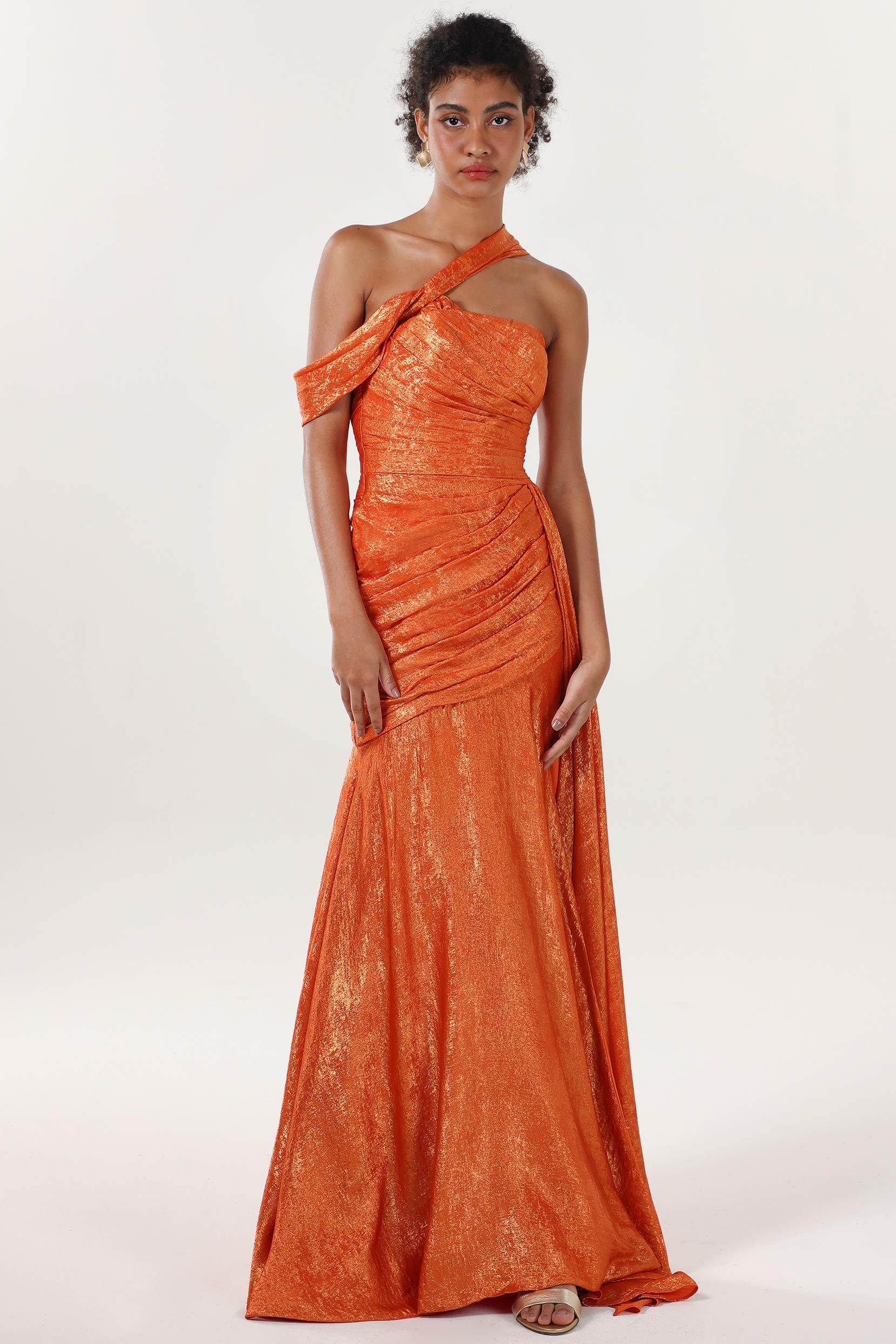 Sheath-Column Sweep-Brush Train Metallic Formal Dress COCOMELODY CS0641 Sheath-Column Sweep-Brush Train Metallic Formal Dress COCOMELODY CS0641