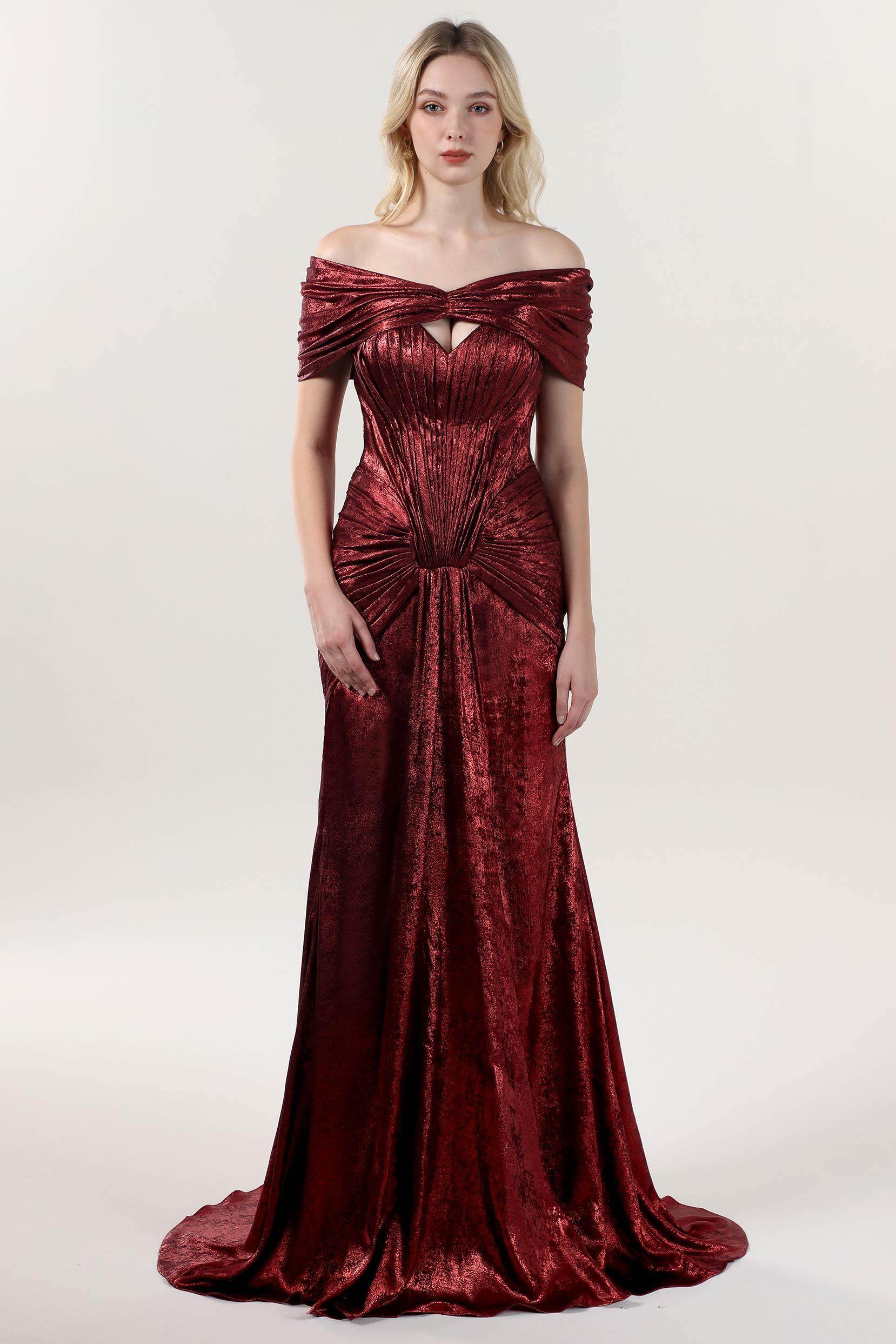 trumpet mermaid off the shoulder sweep train satin prom dress Trumpet/Mermaid Off-the-shoulder Silk-like Satin Sweep Train Ruffles Prom Dresses