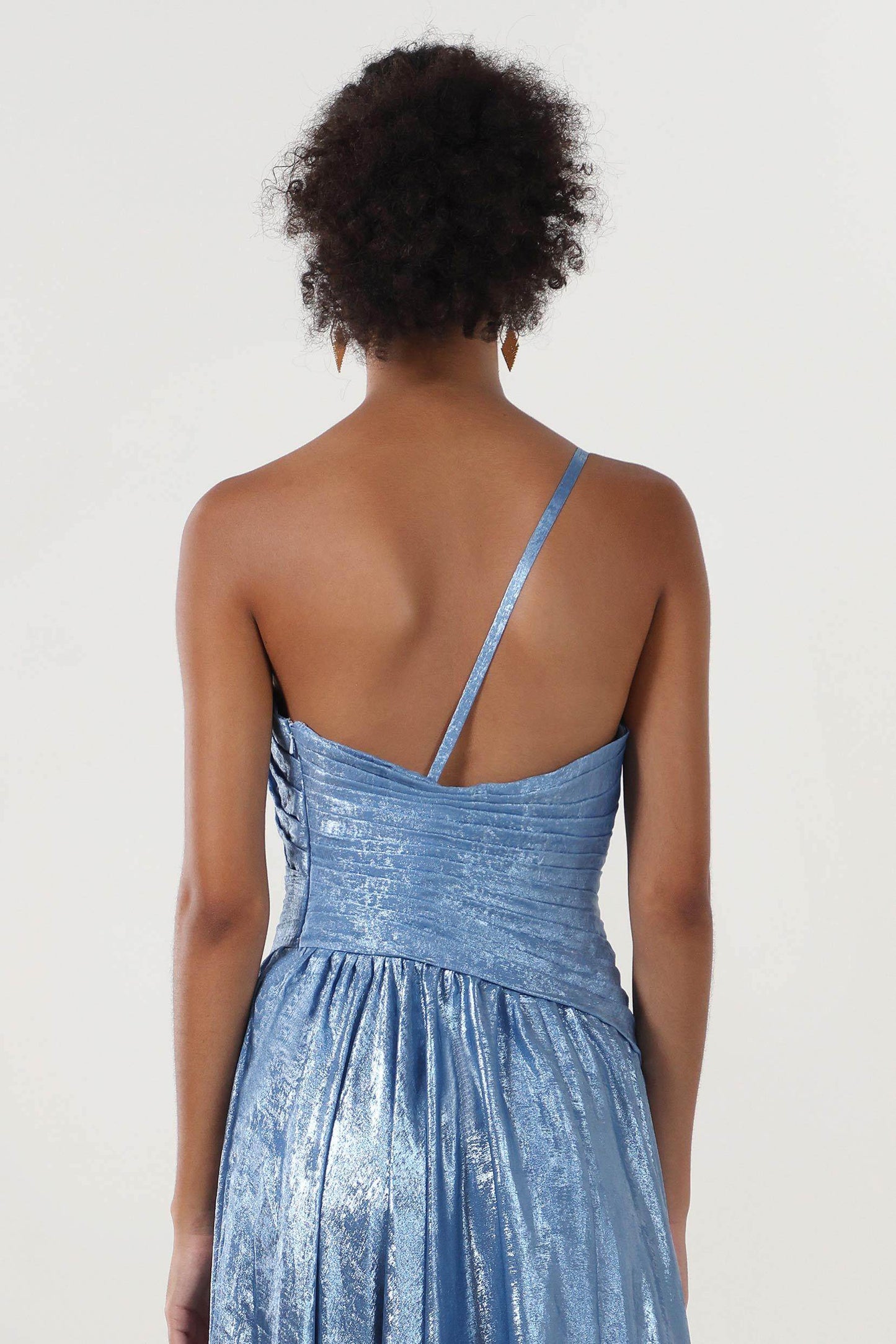 A-line Maxi Metallic Formal Dress CS0650 - COCOMELODY