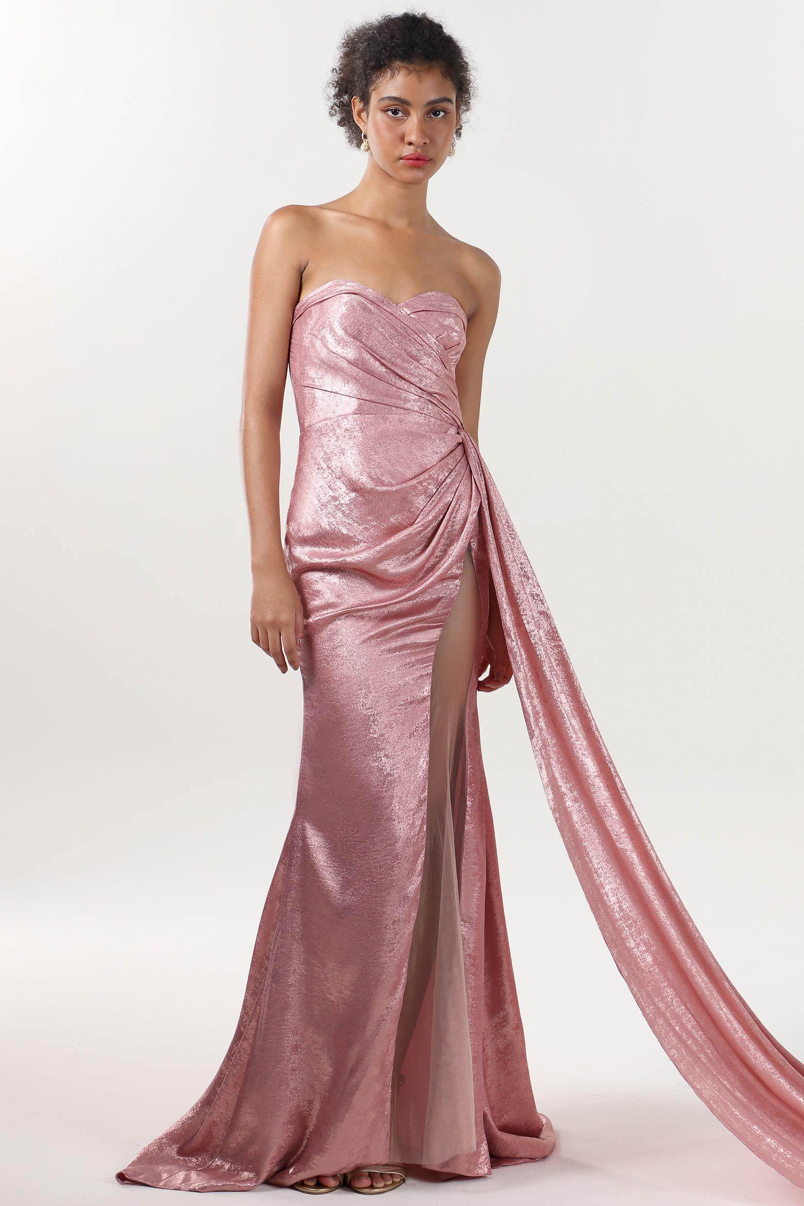 pink trumpet prom dress HONGIVEY 2025 New Sparkle Pink Evening Dress Straps Sweetheart Mermaid
