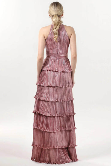 A-line Maxi Metallic Formal Dress CS0652 - COCOMELODY