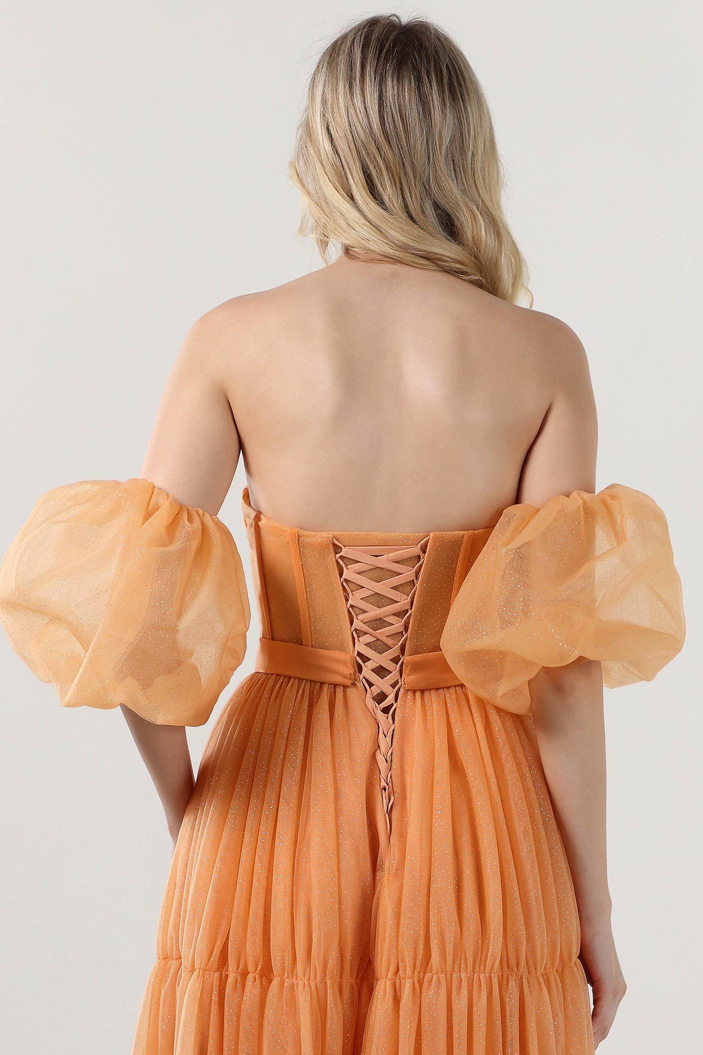 A-Line Maxi Tulle Formal Dress CS0661 - COCOMELODY