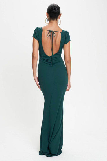 Sheath-Column Sweep-Brush Train Polyester Spandex Dress CS0673 - COCOMELODY