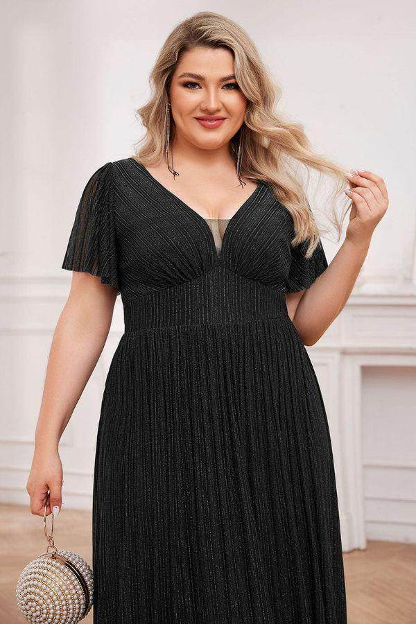 A-Line Maxi Polyester Dress CS0688 - COCOMELODY
