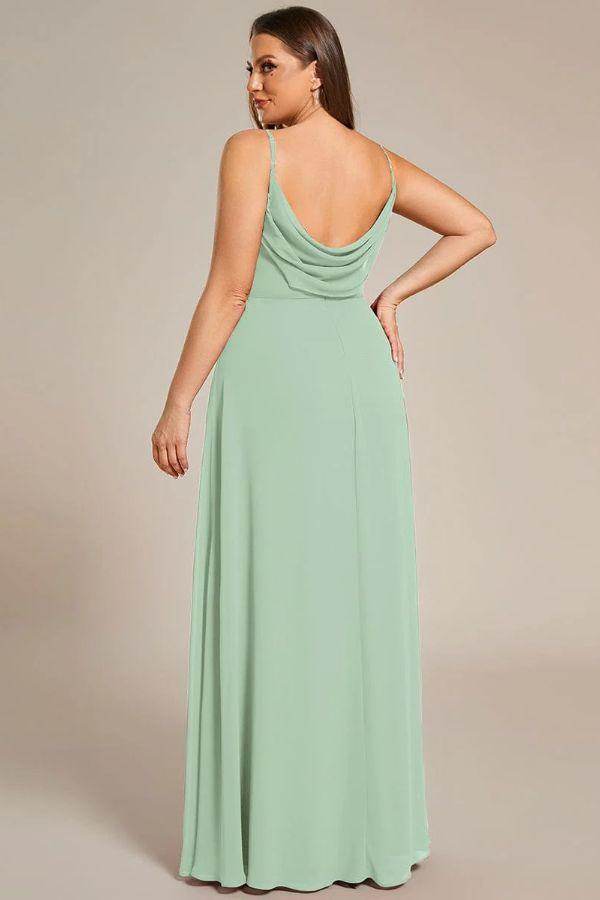 A-Line Maxi Chiffon Dress CS0690 - COCOMELODY