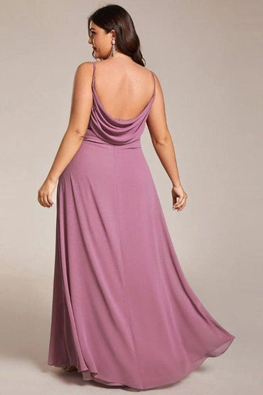 A-Line Maxi Chiffon Dress CS0690