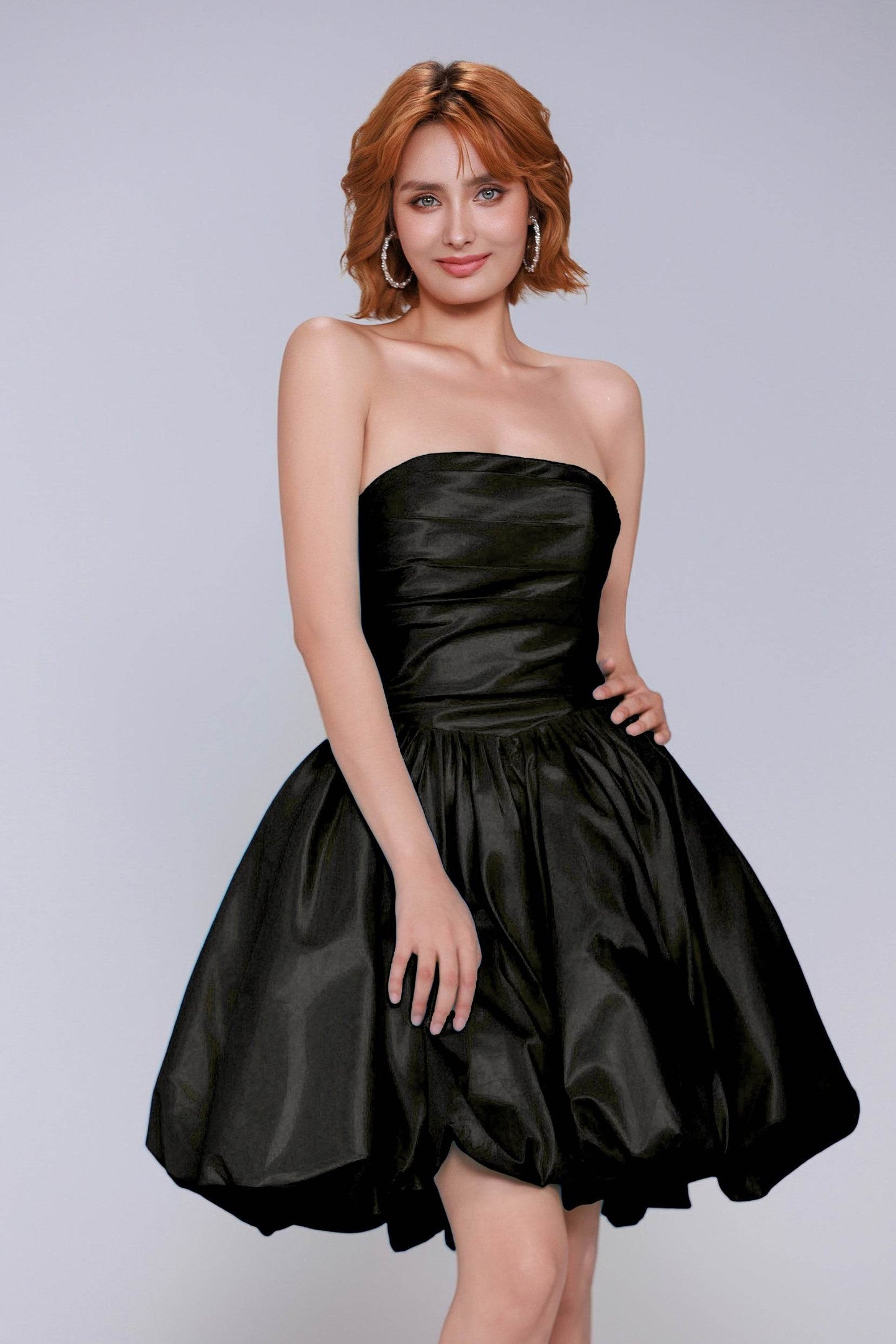 A-Line Mini Taffeta Homecoming Dress CS0951 - COCOMELODY