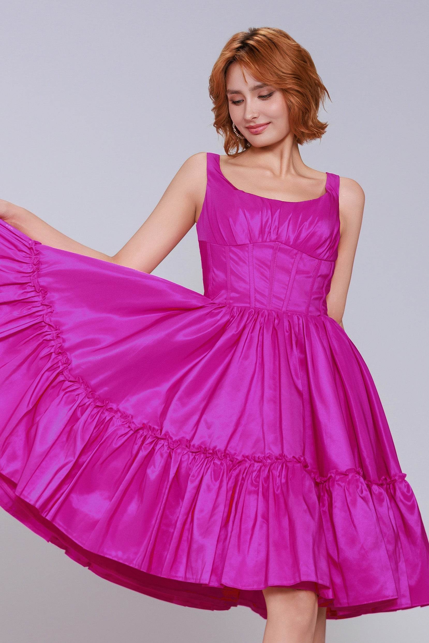 A-Line Mini Taffeta Short Homecoming Dresses COCOMELODY CS0952, Burgundy A-Line Mini Taffeta Short Homecoming Dresses COCOMELODY CS0952, Burgundy