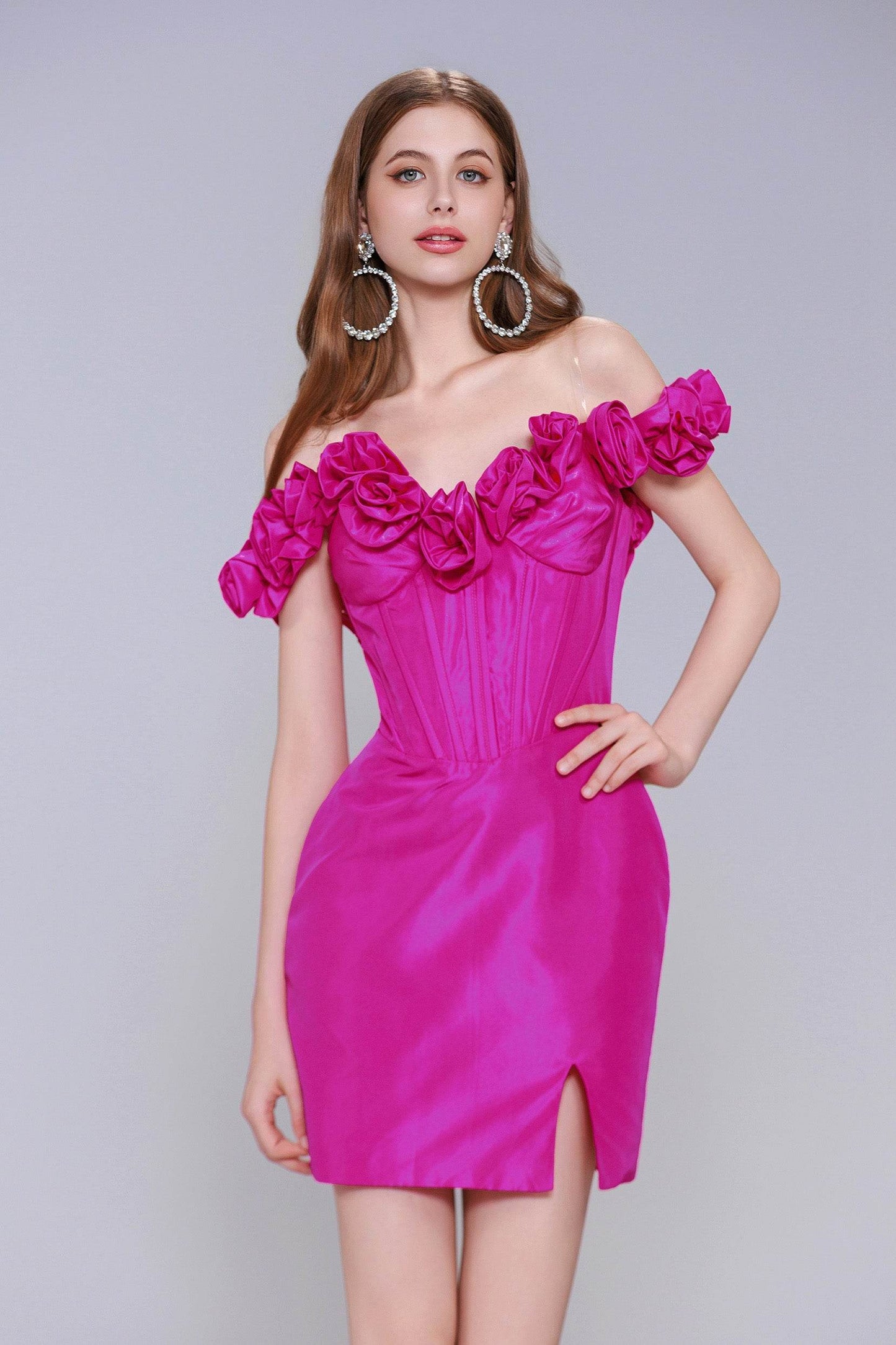 Sheath-Column Mini Taffeta Homecoming Dress CS0953 - COCOMELODY