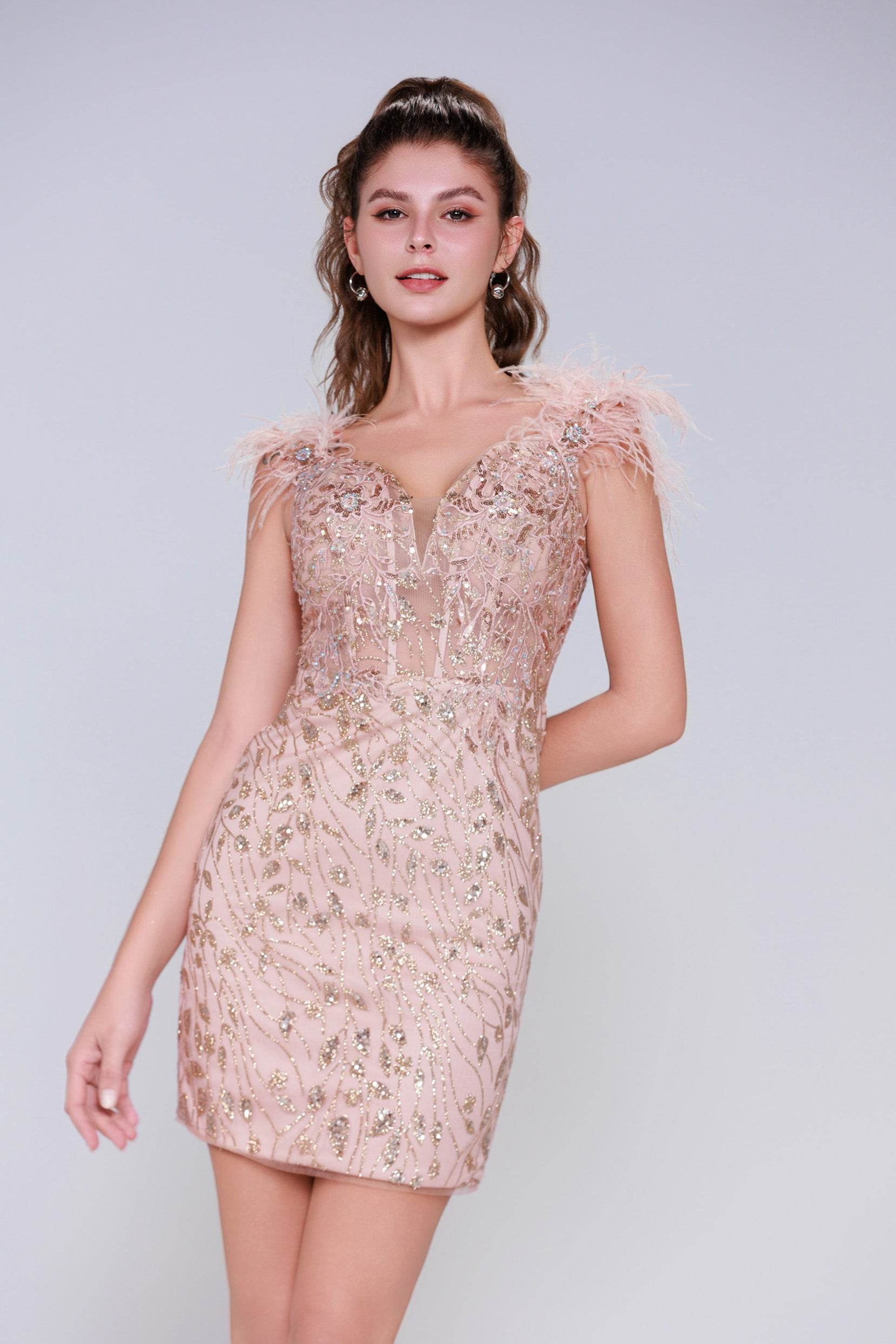 elegant homecoming dresses Off the Shoulder Green Short Prom Dresses, Short Green Dresses, Off Shoulder Formal Evening SP2708 and a V neck A-Line Crew Knee-Length Tulle Appliques