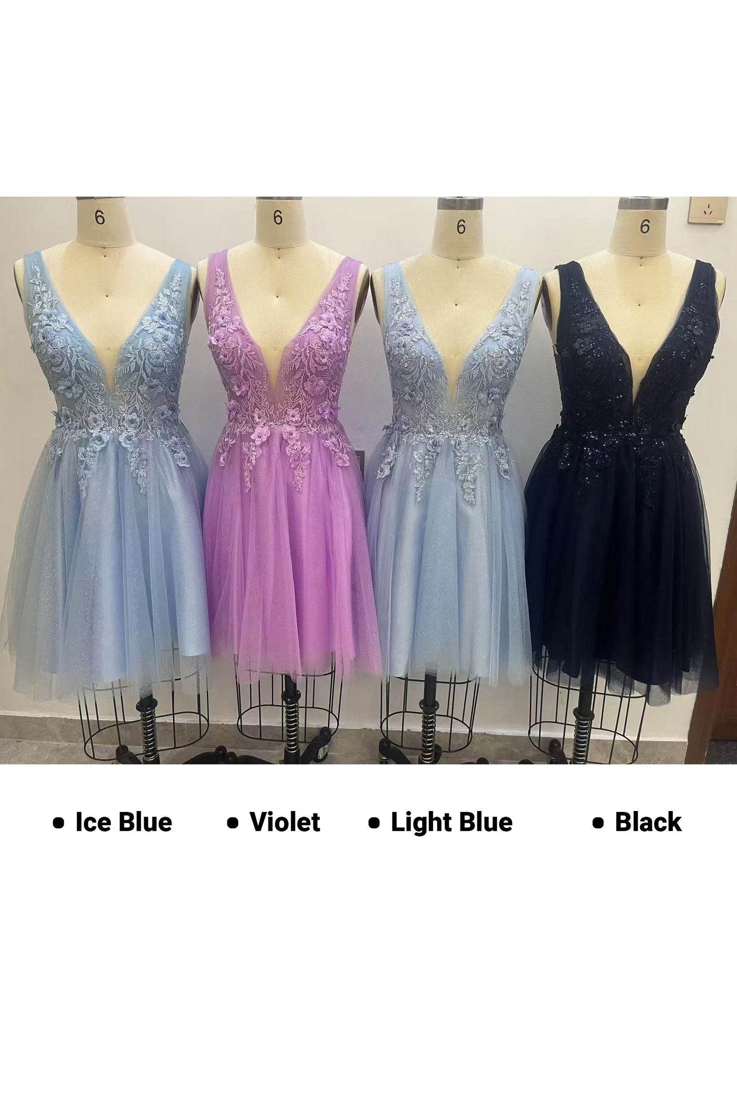 A-Line Mini Tulle Homecoming Dress CS1001 - COCOMELODY