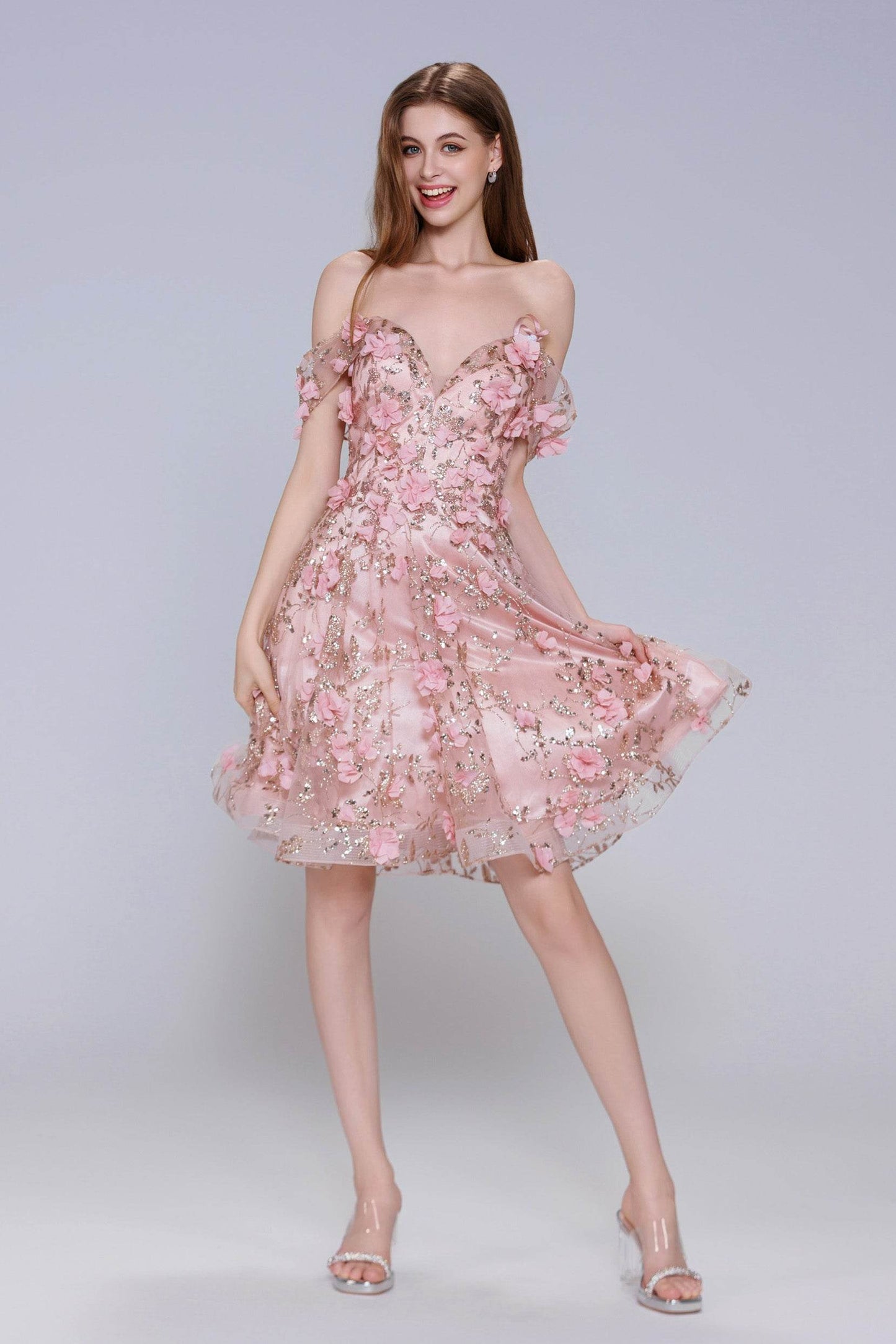 A-Line Mini Tulle Homecoming Dress CS1002 - COCOMELODY