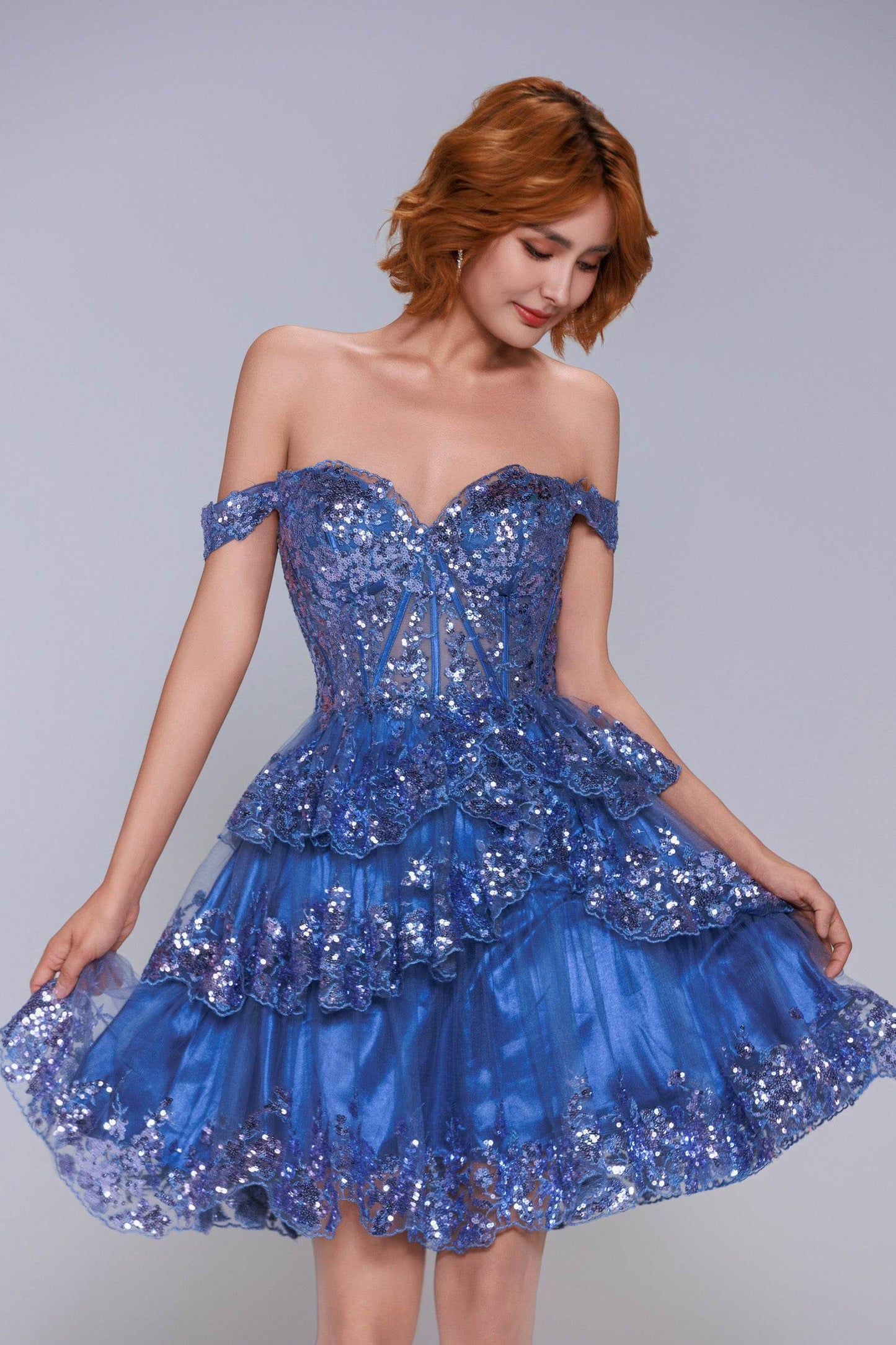 Ball Gown Mini Tulle Homecoming Dress CS1010 - COCOMELODY