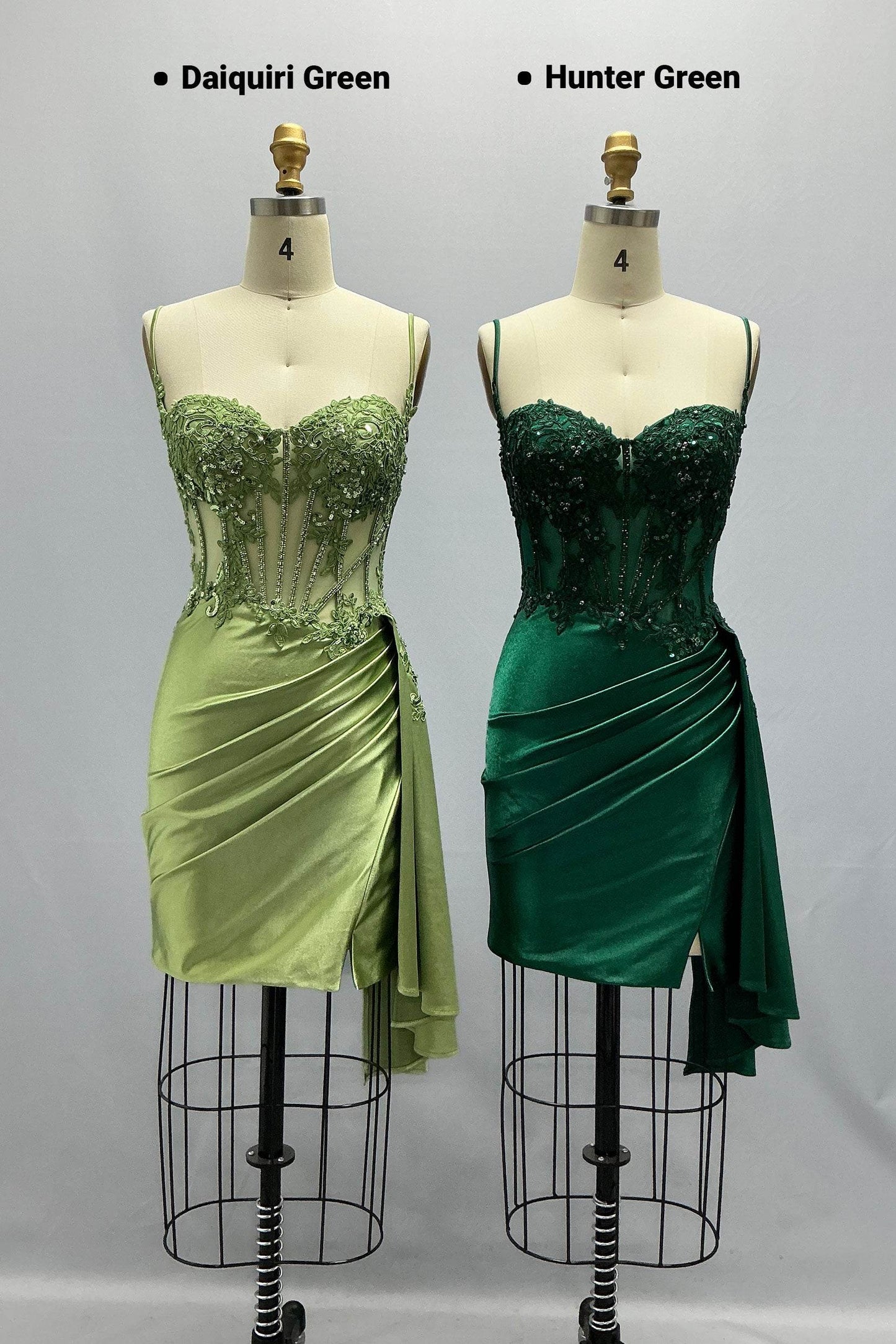 Sheath-Column Mini Stretch Satin Homecoming Dress CS1012 - COCOMELODY