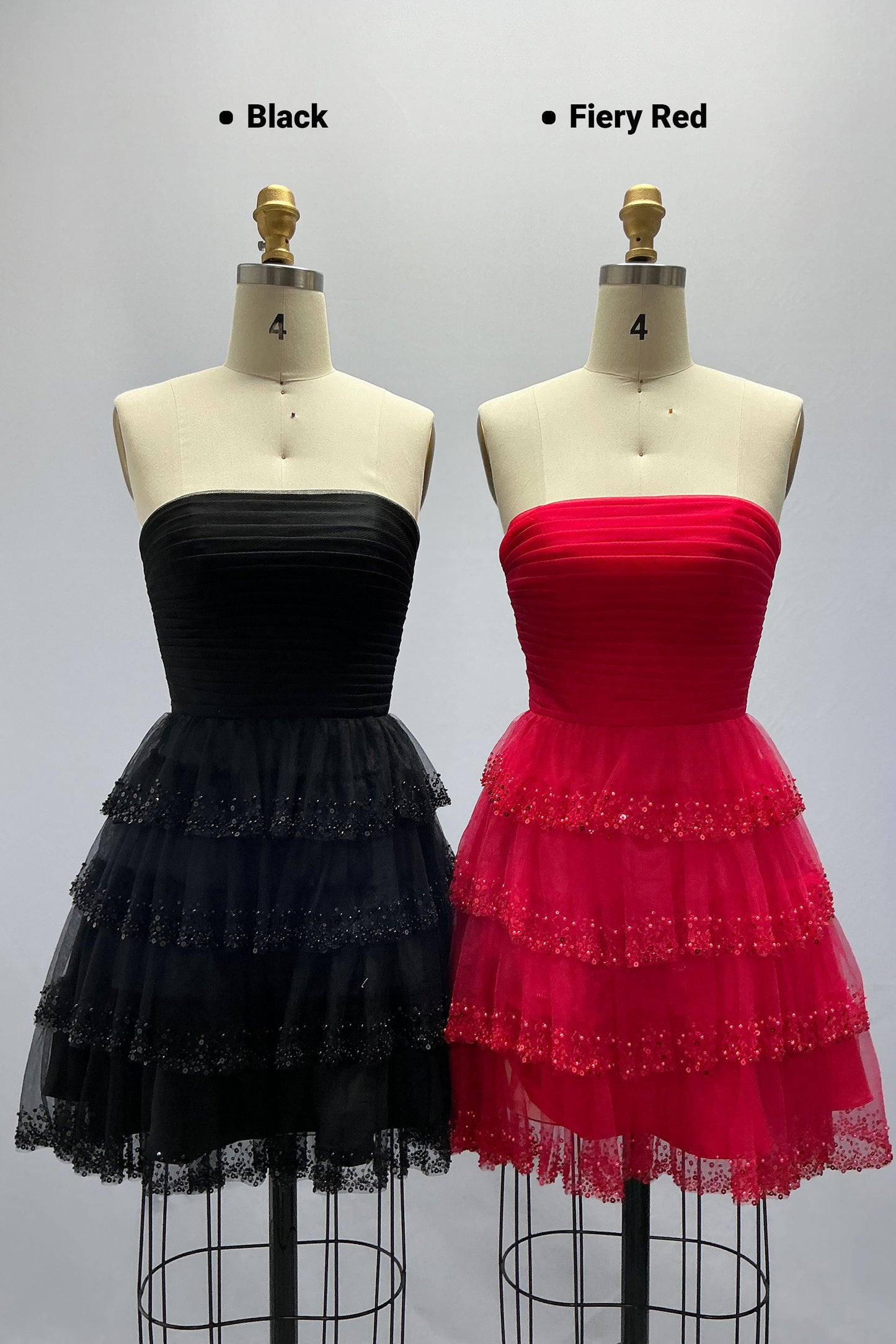 A-Line Mini Tulle Homecoming Dress CS1016