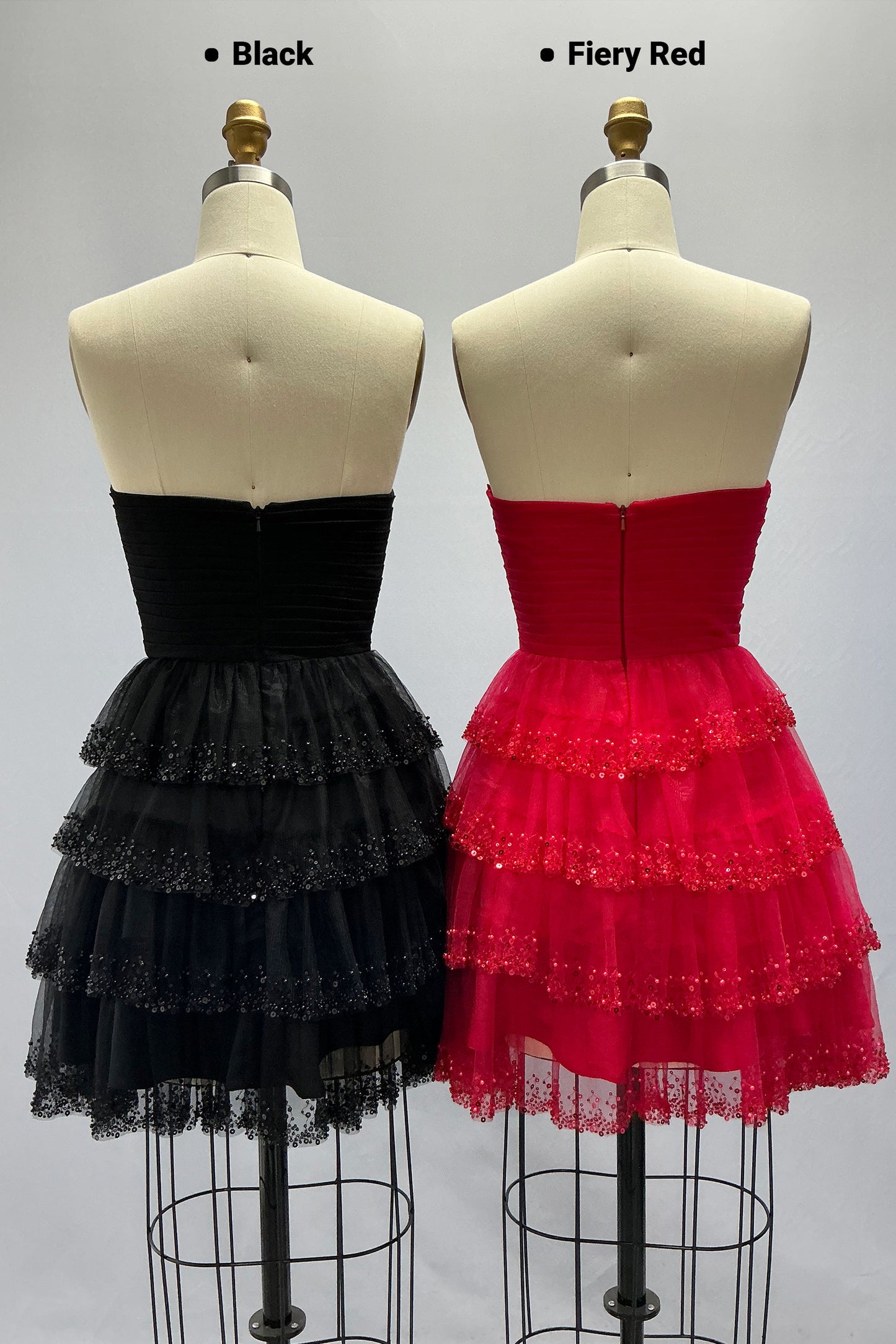 A-Line Mini Tulle Homecoming Dress CS1016