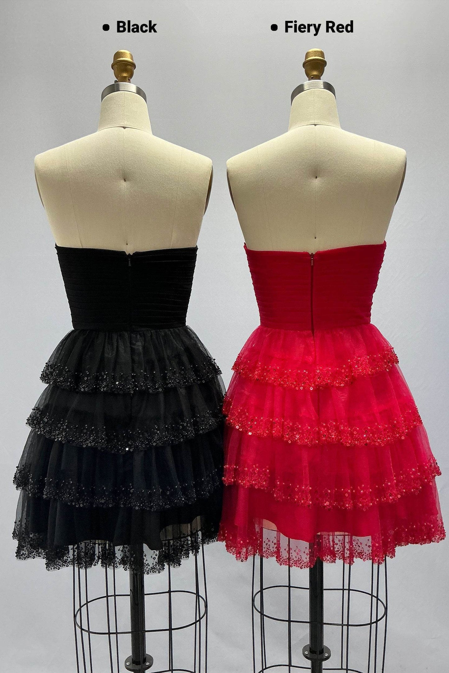 A-Line Mini Tulle Homecoming Dress CS1016 - COCOMELODY