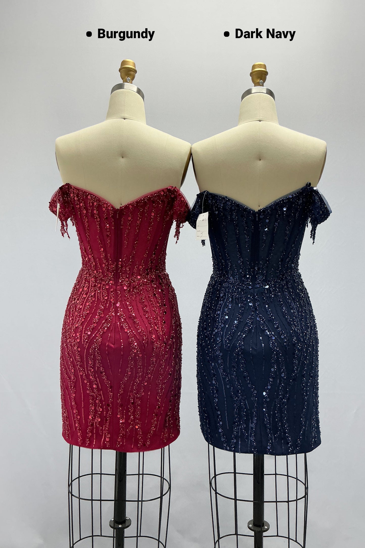 Sheath-Column Mini Sequined Homecoming Dress CS1018