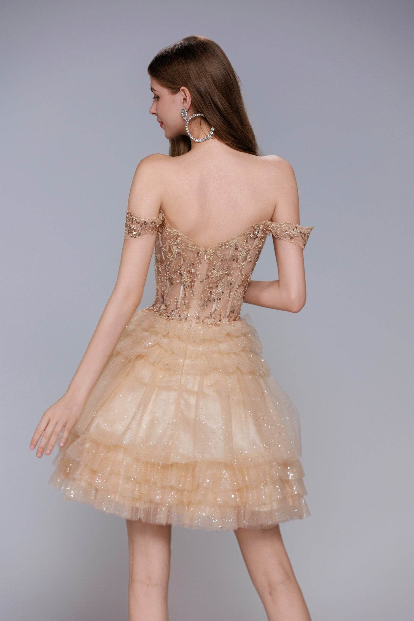 A-Line Mini Tulle Homecoming Dress CS1032 - COCOMELODY