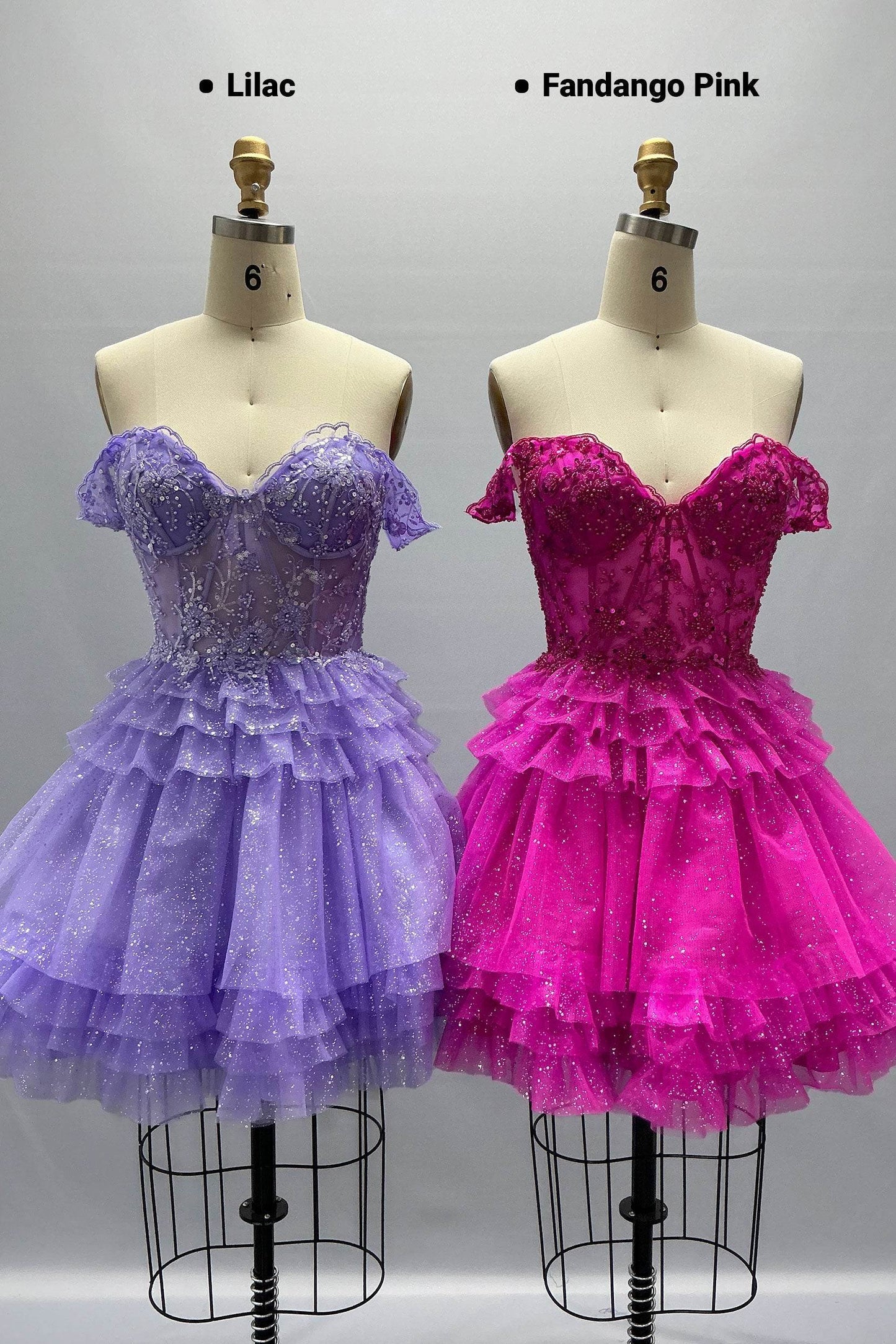 A-Line Mini Tulle Homecoming Dress CS1032 - COCOMELODY
