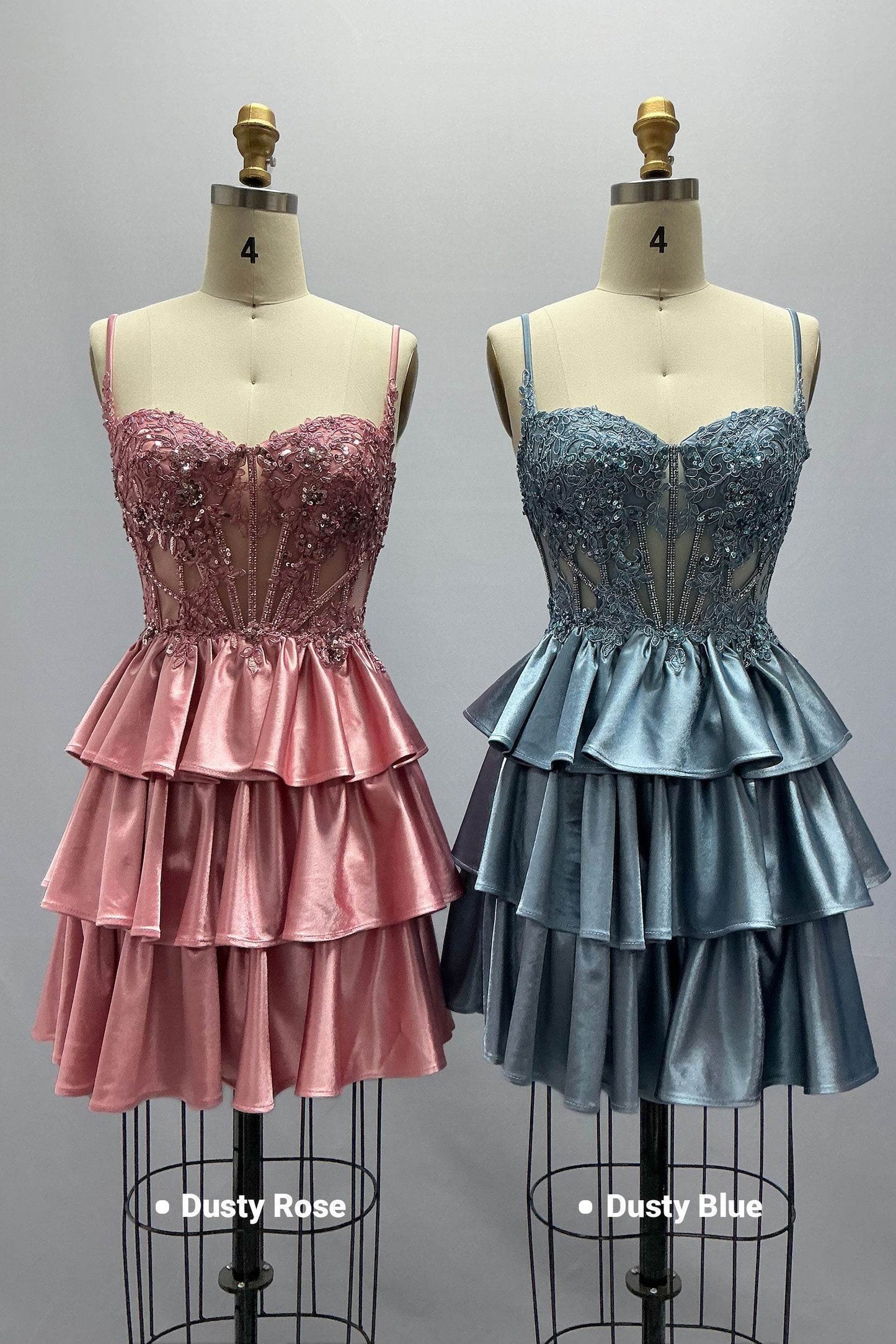 A-Line Mini Taffeta Homecoming Dress CS1033 - COCOMELODY