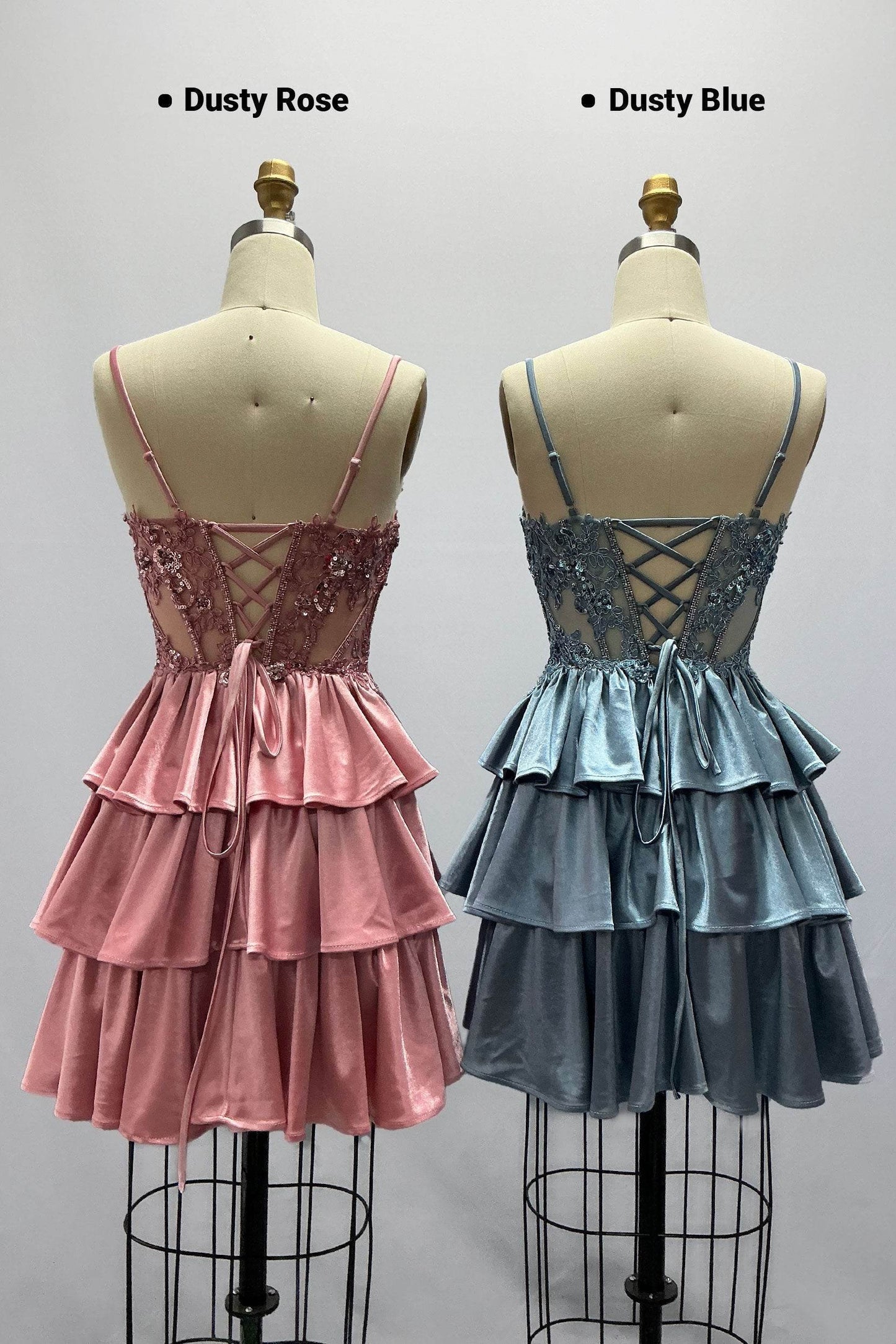 A-Line Mini Taffeta Homecoming Dress CS1033 - COCOMELODY