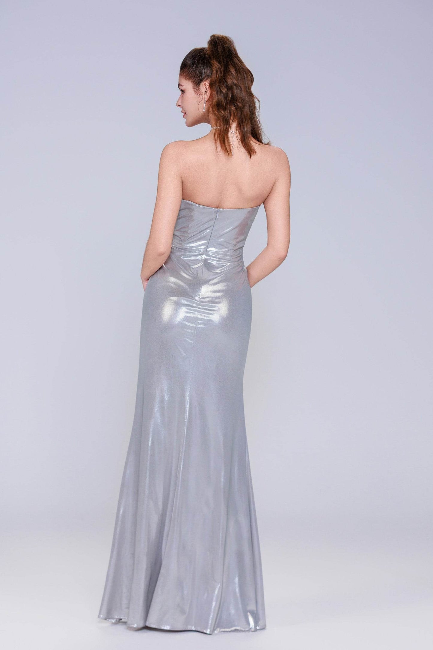 Sheath-Column Maxi Hot Stamping Cloth Prom Dress CS1041 - COCOMELODY