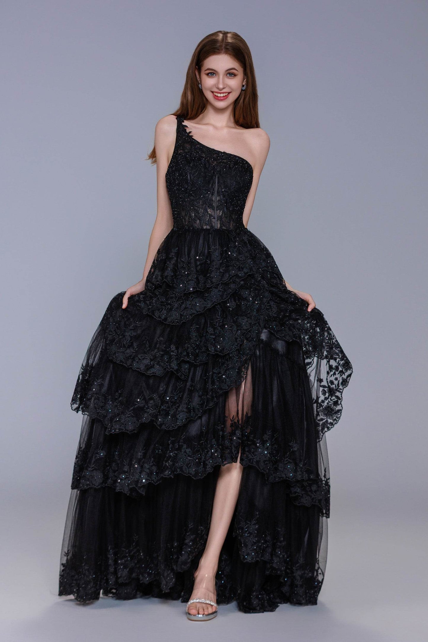 Ball Gown Maxi Tulle Prom Dress CS1049 - COCOMELODY