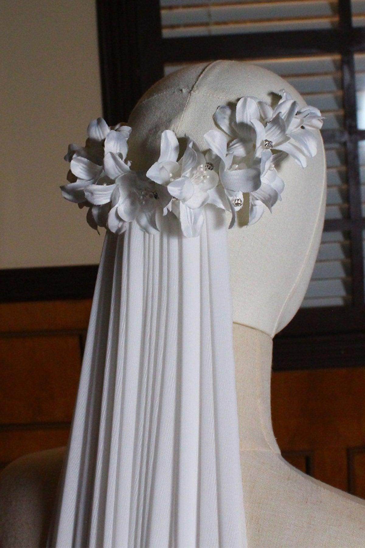 One-tier Cut Edge Tulle Chapel Veils with CV0372 - COCOMELODY