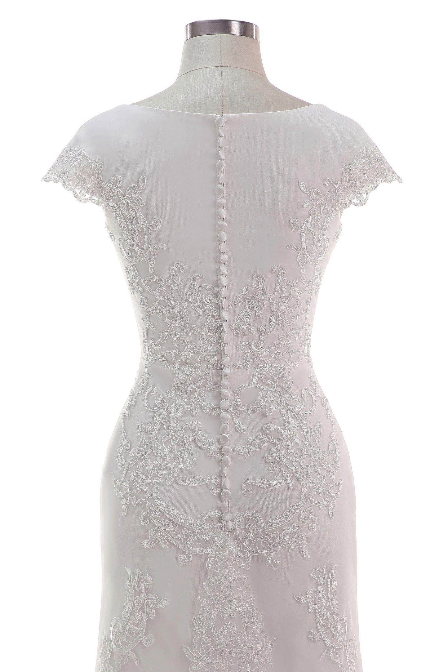 A-Line Court Train Tulle Wedding Dress CW2456 - COCOMELODY