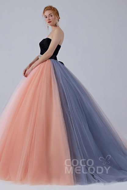 Ball Gown Court Train Tulle Wedding Dress CW2107