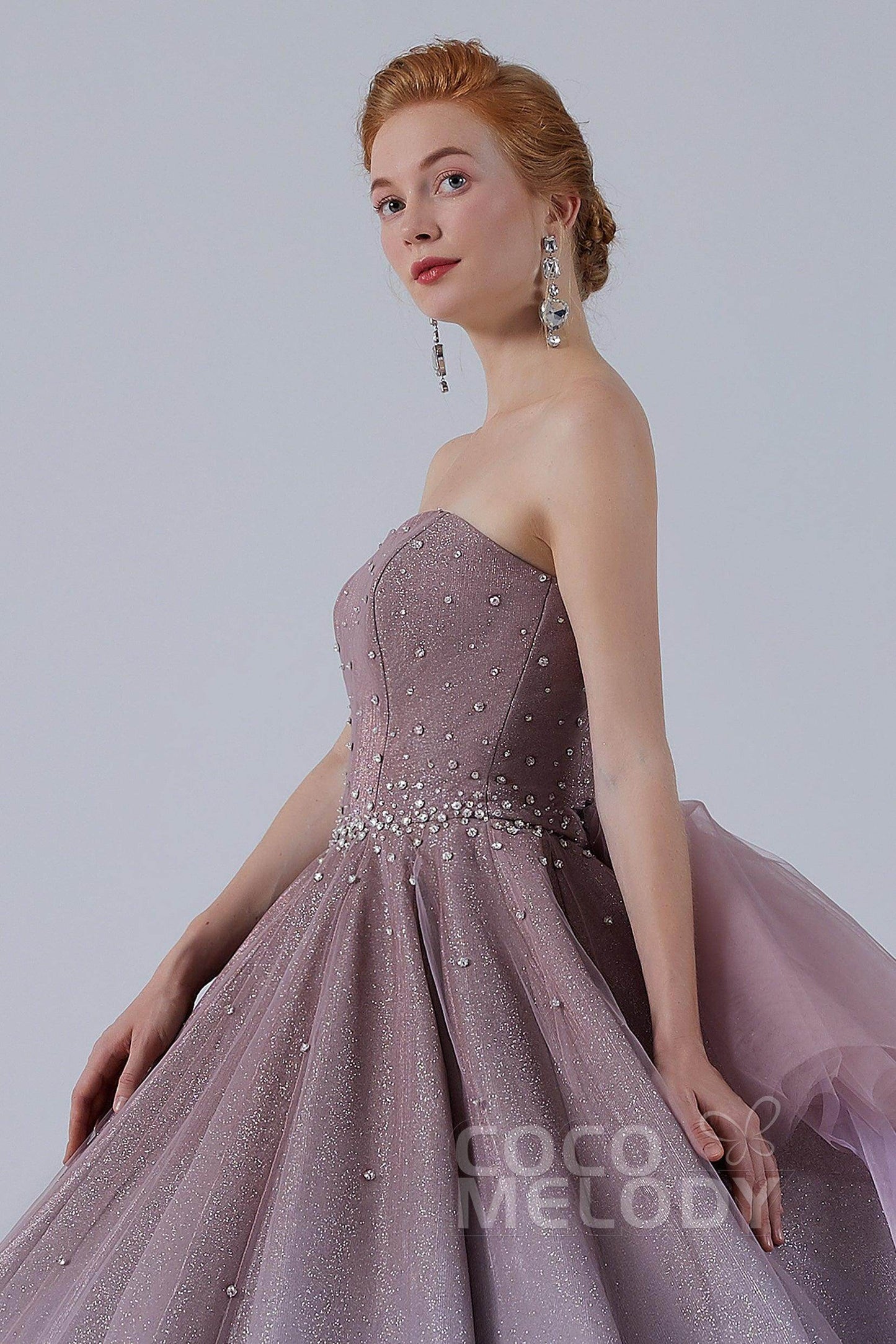 Ball Gown Floor Length Compound Ombre Wedding Dress CW2141 - COCOMELODY