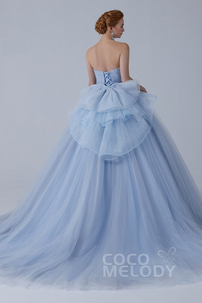 Ball Gown Court Train Tulle Wedding Dress CW2156