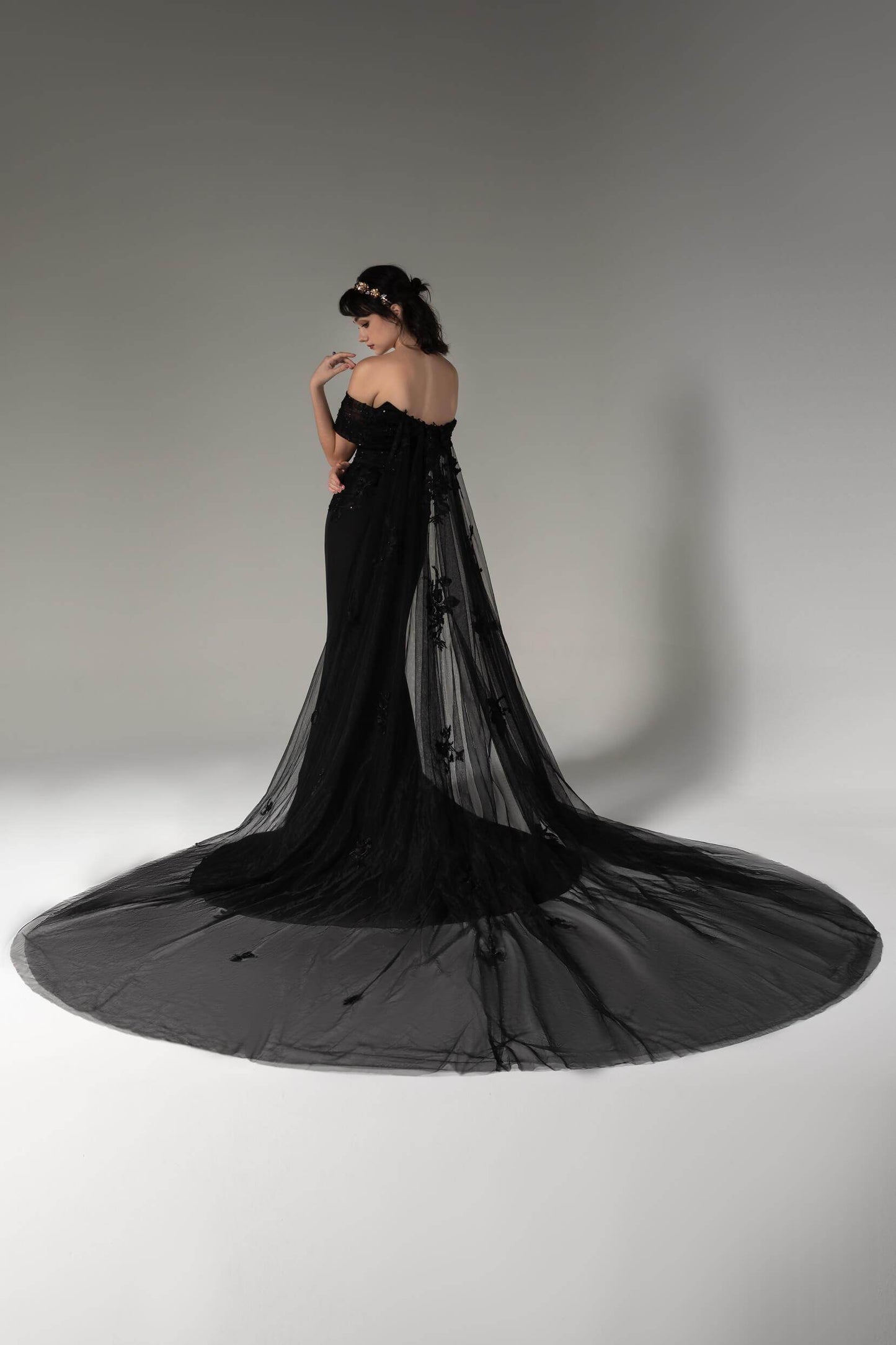 Trumpet-Mermaid Chapel Train Elastic Cloth Wedding Dress CW2492 - COCOMELODY