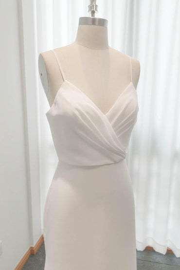 Mermaid Sweep-Brush Train Lace Tulle Wedding Dress CW3116 - COCOMELODY