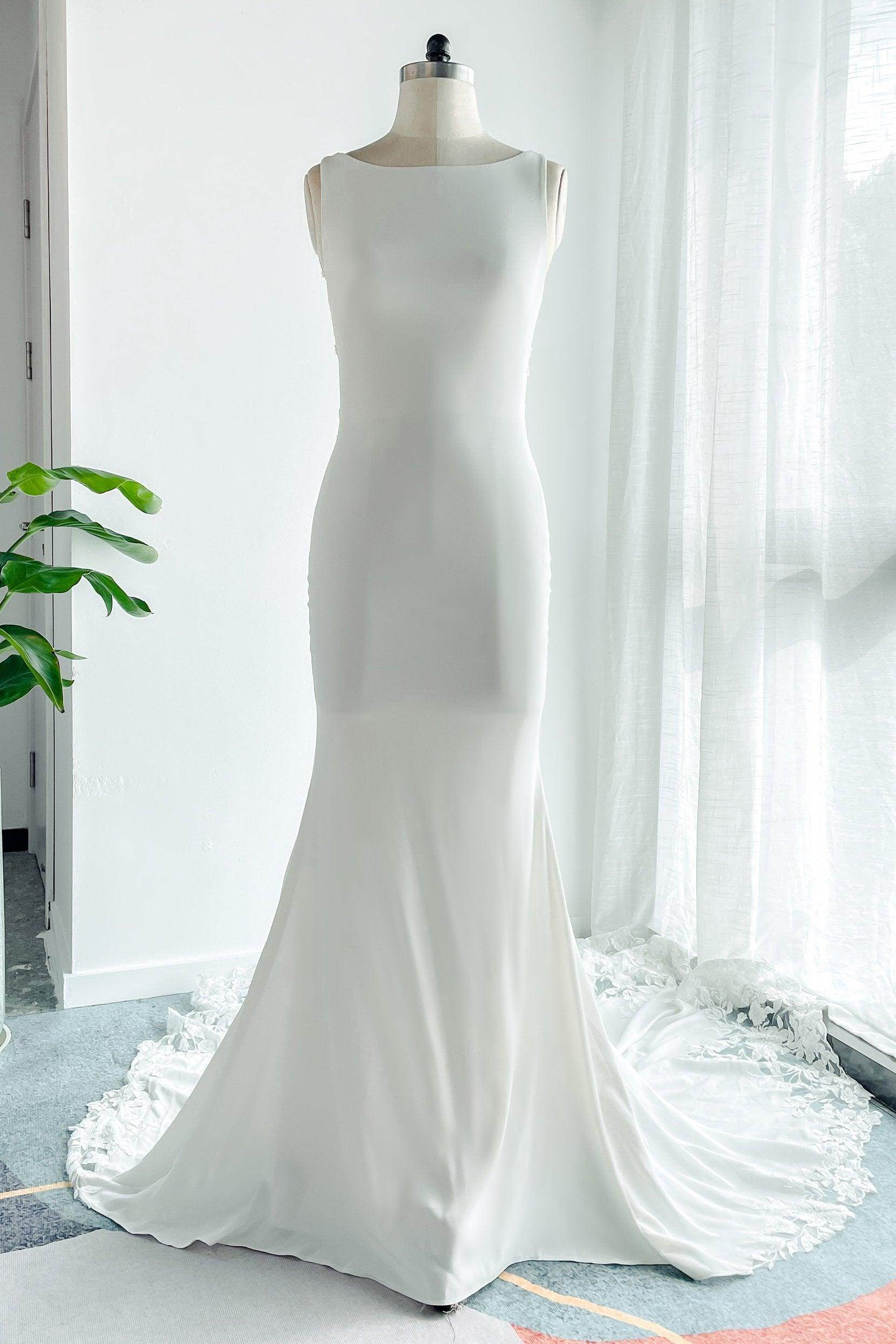 Mermaid Court Train Lace Stretch Satin Wedding Dress COCOMELODY CW3138, 45 Days / As Picture:Ivory/Nude / US12-UK14-EUR42 Mermaid Court Train Lace Stretch Satin Wedding Dress COCOMELODY CW3138, 45 Days / As Picture:Ivory/Nude / US12-UK14-EUR42