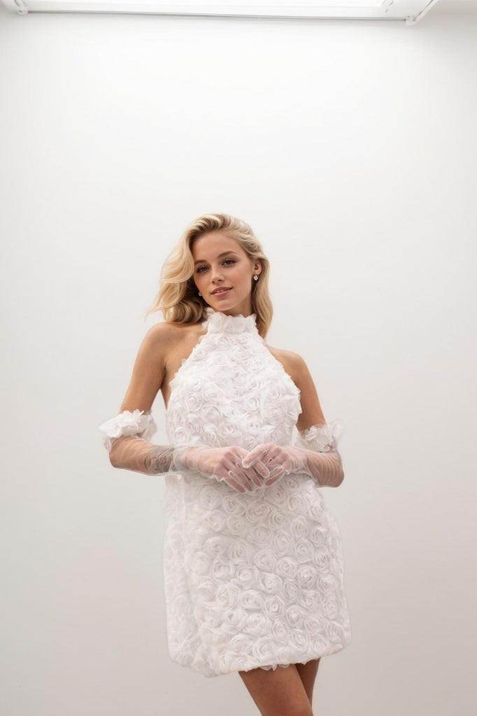 Sheath Lace Short Wedding Dress For Modern Brides COCOMELODY CW3417, 25 Days / Ivory / US16-UK18-EUR46 Sheath Lace Short Wedding Dress For Modern Brides COCOMELODY CW3417, 25 Days / Ivory / US16-UK18-EUR46