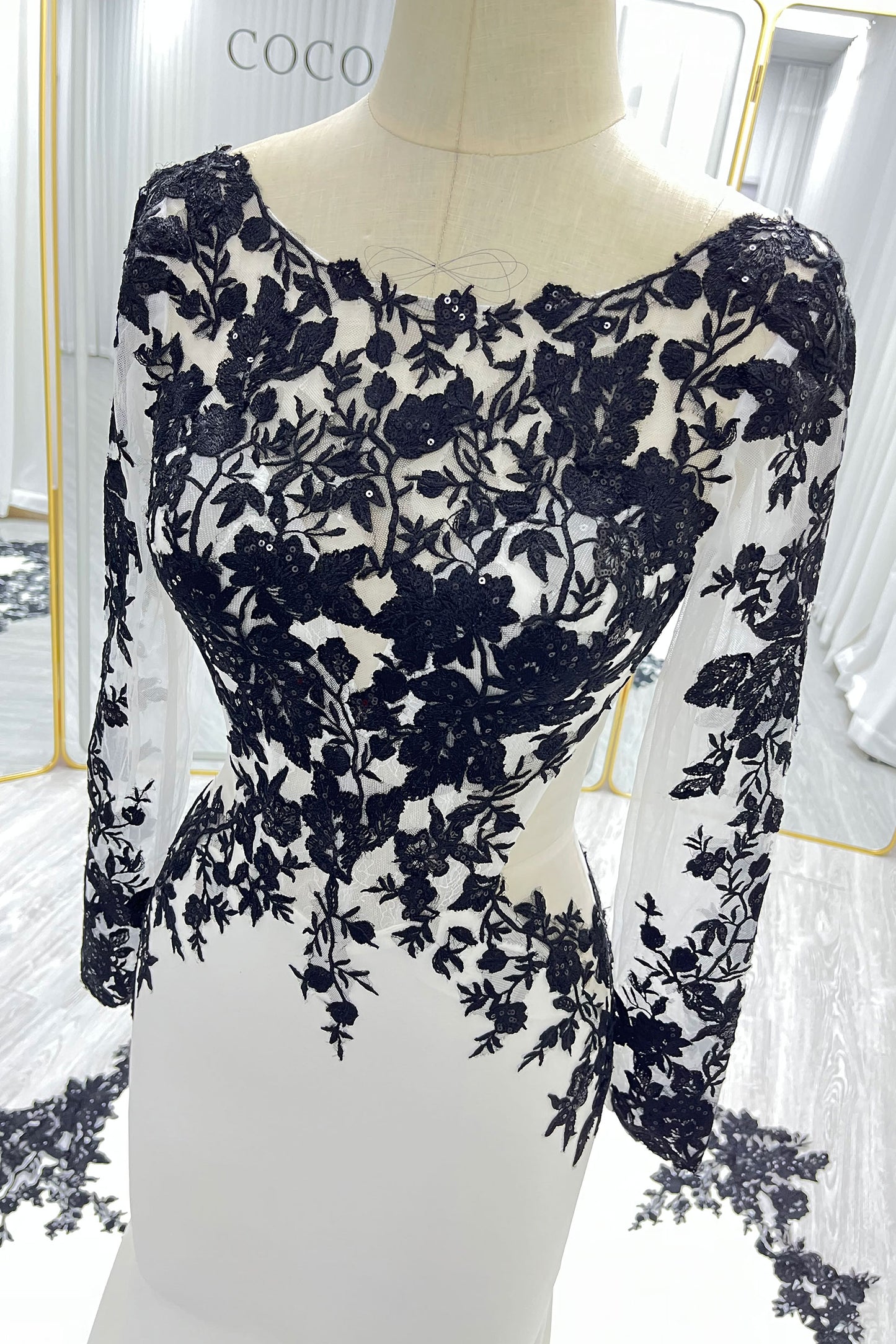 Trumpet-Mermaid Chapel Train Elastic Satin Wedding Dress CW3586