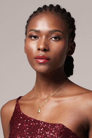 Yellow Gold Plated Necklaces CX0010 - COCOMELODY