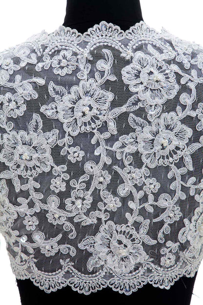 Gorgeous Ivory Lace Long Sleeve Wedding Jacket CX0015008