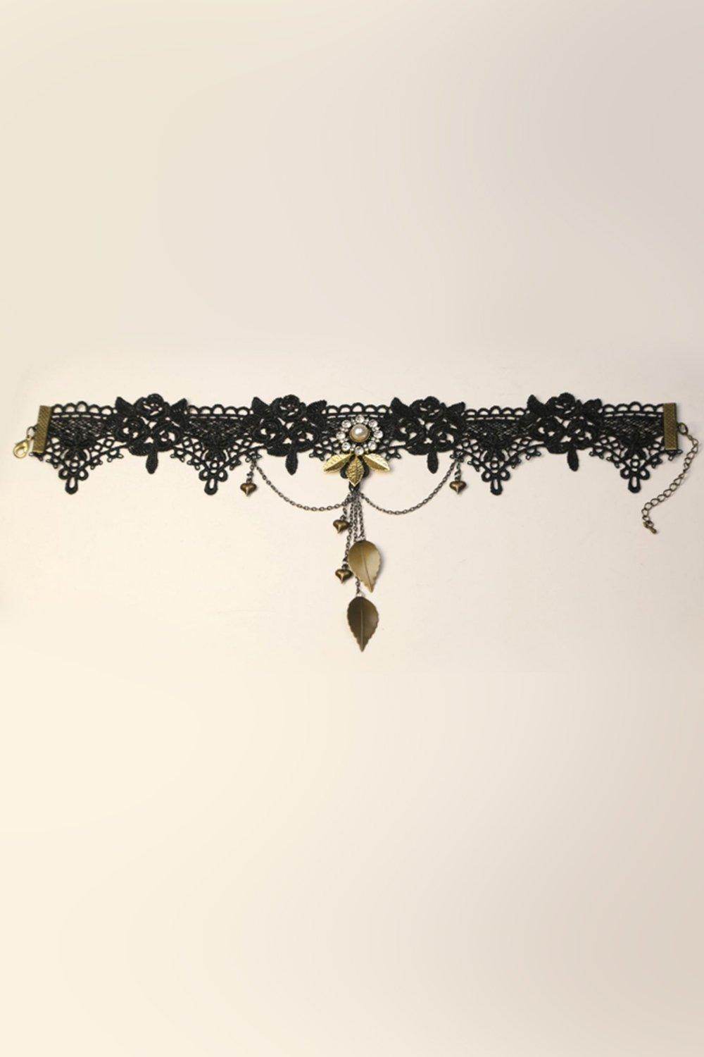 Lace Necklaces with Rhinestone CX0046 - COCOMELODY
