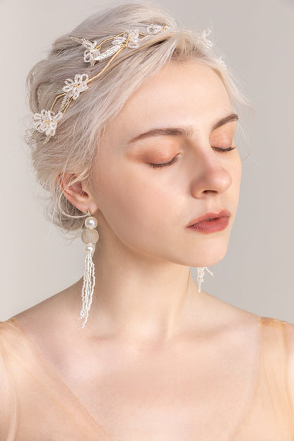 Beading Headpiece Earrings Jewelry CY0056